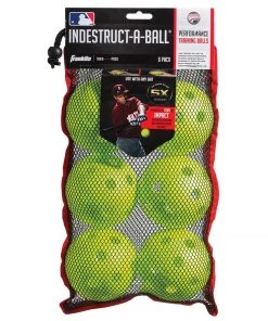 Franklin MLB® 12 INDESTRUCT-A-BALL OVERSIZED BASEBALL-OPTIC YELLOW
