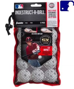 Franklin MLB® 5 INDESTRUCT-A-BALLS MICRO BASEBALL-WHITE