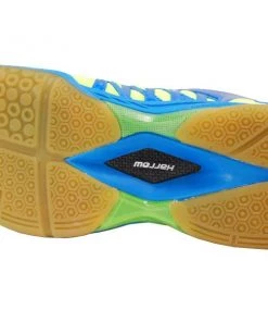 Individual Sports Harrow Vortex Court Shoe Blue And Green 6 Individual Sports Harrow Vortex Court Shoe Blue And Green