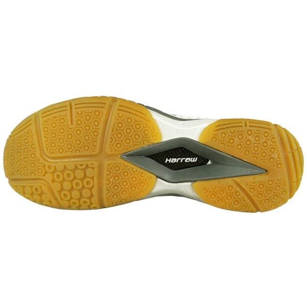 Individual Sports Harrow Vortex Court Shoe White Grey 2 Individual Sports Harrow Vortex Court Shoe White Grey