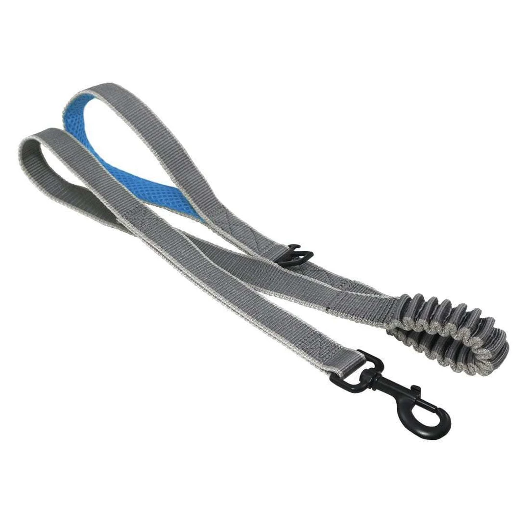 KURGO SPRINGBACK DOG LEASH - 48" HIKING AND RUNNING LEASH Three Blue Dogs 2 KURGO SPRINGBACK DOG LEASH - 48" HIKING AND RUNNING LEASH Three Blue Dogs