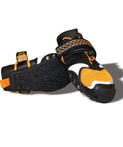 KURGO STEP-N-STROBE DOG BOOTS Three Blue Dogs