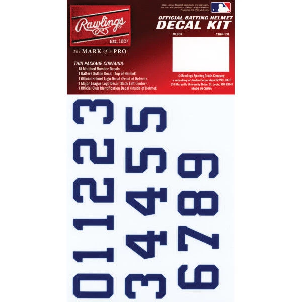Team Sports Rawlings MLB New York Yankees Decal Kit 2 Team Sports Rawlings MLB New York Yankees Decal Kit