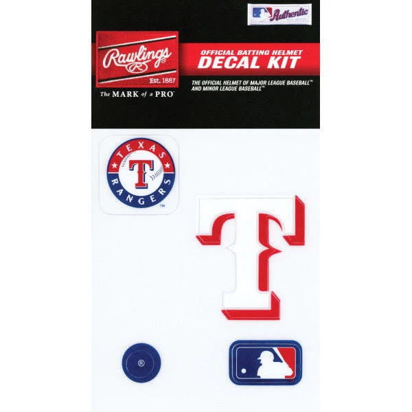 Rawlings MLB Texas Rangers Decal Kit Team Sports 1 Rawlings MLB Texas Rangers Decal Kit Team Sports