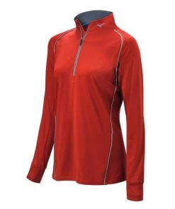 Mizuno Girl's Comp 1/2 Zip Long Sleeve Pullover Team Sports 20 Mizuno Girl's Comp 1/2 Zip Long Sleeve Pullover Team Sports