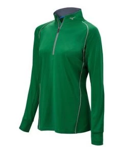 Mizuno Girl's Comp 1/2 Zip Long Sleeve Pullover Team Sports 22 Mizuno Girl's Comp 1/2 Zip Long Sleeve Pullover Team Sports