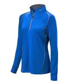 Mizuno Girl's Comp 1/2 Zip Long Sleeve Pullover Team Sports 24 Mizuno Girl's Comp 1/2 Zip Long Sleeve Pullover Team Sports