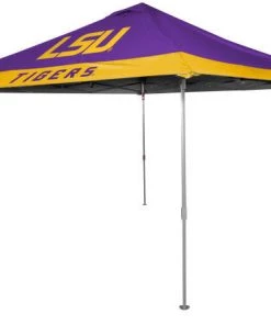 Licenced + Collectibles Rawlings NCAA LSU Tigers 10x10 Eaved Canopy - Four Large Team Logos