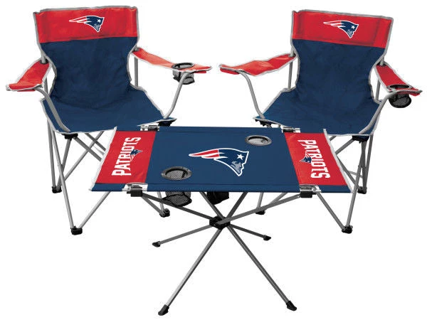 Licenced + Collectibles Rawlings NFL Baltimore Ravens 3-Piece Tailgate Kit - 2 Kickoff Chairs, Endzone Table 1 Licenced + Collectibles Rawlings NFL Baltimore Ravens 3-Piece Tailgate Kit - 2 Kickoff Chairs, Endzone Table