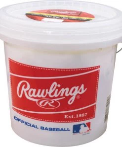 Rawlings Bucket Of 24 R8U Recreational Baseballs