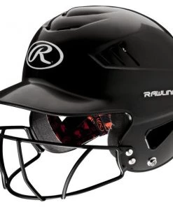 Rawlings Coolflo Batting Helmet With Facemask Team Sports