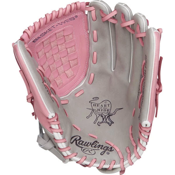 Rawlings Heart Of The Hide 12.5 In Breast Cancer Awareness Fastpitch Glove