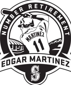 Rawlings MLB 2017 Edgar Martinez Number Retirement Baseball