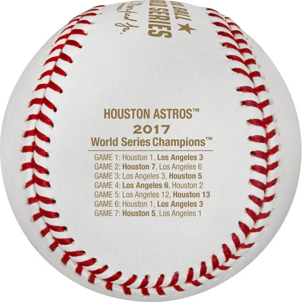Rawlings MLB 2017 World Series Champions Houston Astros Baseball - Individual Team Sports