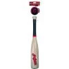 Rawlings MLB Cleveland Indians Bat And Ball Set - Softee, 27" Bat, 3" Baseball Licenced + Collectibles