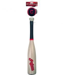 Rawlings MLB Cleveland Indians Bat And Ball Set - Softee, 27" Bat, 3" Baseball Licenced + Collectibles