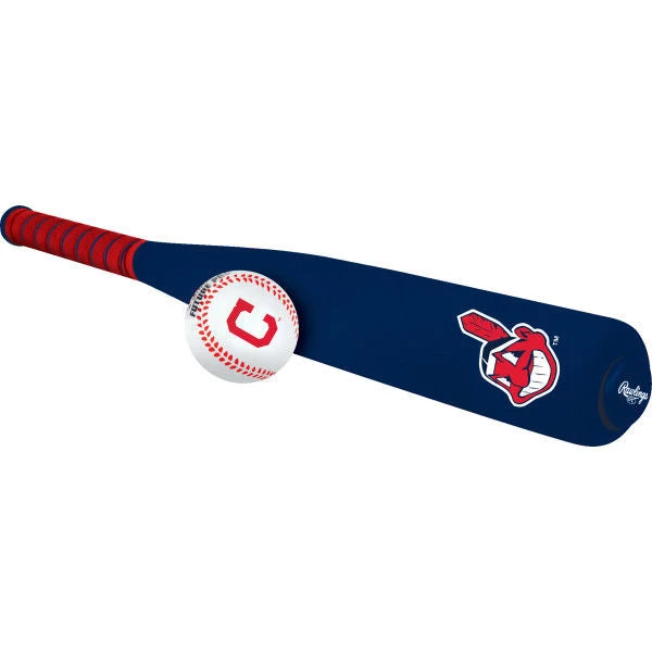 Rawlings MLB Cleveland Indians Foam Bat And Ball Set