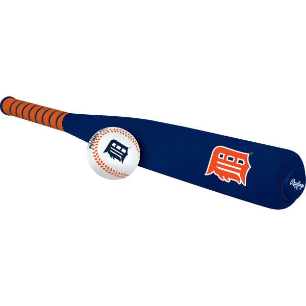 Rawlings MLB Detroit Tigers Foam Bat And Ball Set Licenced + Collectibles