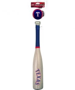 Rawlings MLB Texas Rangers Bat And Ball Set Licenced + Collectibles