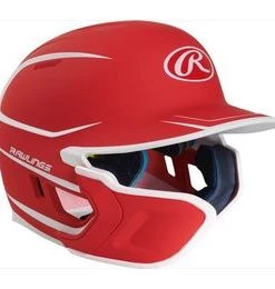 Rawlings Mach Junior Two-Tone Matte Helmet With EXT Flap Team Sports