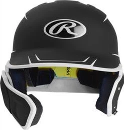 Rawlings Mach Junior Two-Tone Matte Helmet With EXT Flap Team Sports