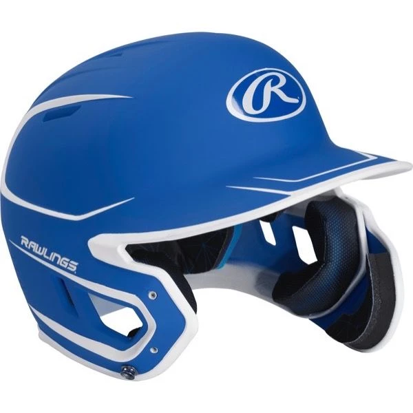 Rawlings Mach Senior Two-Tone Matte Helmet With EXT Flap Team Sports