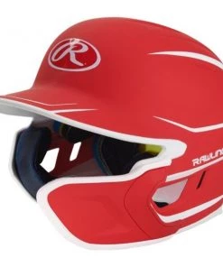 Rawlings Mach Senior Two-Tone Matte Helmet With EXT Flap Team Sports