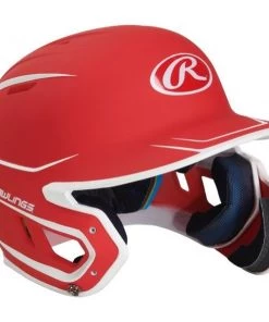 Rawlings Mach Senior Two-Tone Matte Helmet With EXT Flap Team Sports