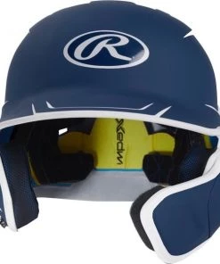 Rawlings Mach Senior Two-Tone Matte Helmet With EXT Flap Team Sports