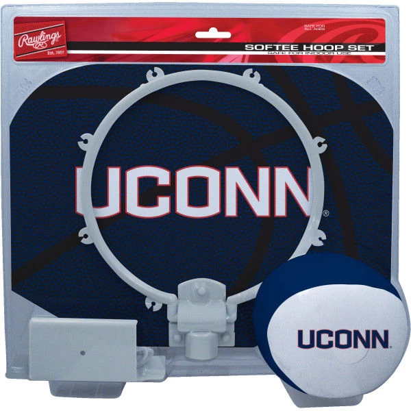 Licenced + Collectibles Rawlings NCAA Connecticut Huskies Hoop Set 1 Licenced + Collectibles Rawlings NCAA Connecticut Huskies Hoop Set