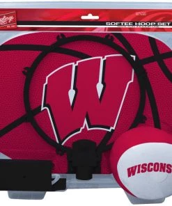 Licenced + Collectibles Rawlings NCAA Wisconsin Badgers Hoop Set - Softee