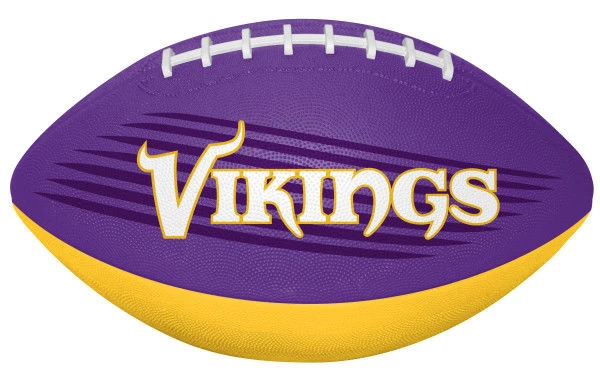Rawlings NFL Minnesota Vikings Downfield Youth Football - Team Color Molded Rubber