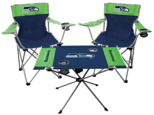 Licenced + Collectibles Rawlings NFL Seattle Seahawks 3-Piece Tailgate Kit 1 Licenced + Collectibles Rawlings NFL Seattle Seahawks 3-Piece Tailgate Kit