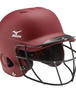 Mizuno Prospect Solid Youth Batting Helmet With Fastpitch Wire Mask