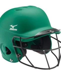 Mizuno Prospect Solid Youth Batting Helmet With Fastpitch Wire Mask
