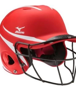 Mizuno Prospect Series Youth Batting Helmet With Faspitch Softball Mask Team Sports