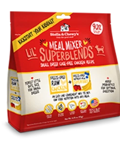 Stella And Chewy's Cage-Free Chicken Recipe Freeze-Dried SuperBlends Three Blue Dogs