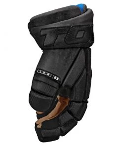 Team Sports Tour Code 1 Hockey Gloves Black/Black