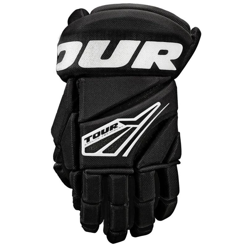 Tour Code 3 Hockey Gloves Black/White 3 Tour Code 3 Hockey Gloves Black/White