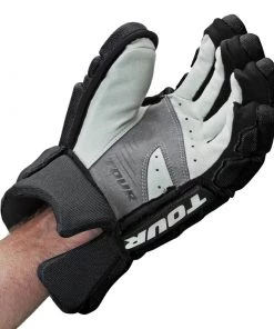 Tour Code 3 Hockey Gloves Black/White 7 Tour Code 3 Hockey Gloves Black/White