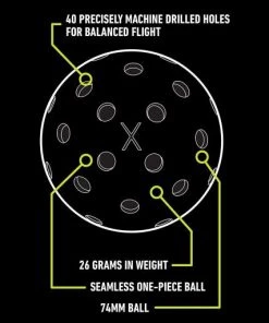 FRANKLIN PICKLEBALLS - X-40 OUTDOOR - 3 PACK