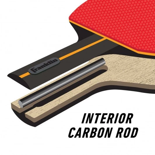 Game Room FRANKLIN ELITE PRO CARBON CORE PADDLE 4 PLAYER SET 2 Game Room FRANKLIN ELITE PRO CARBON CORE PADDLE 4 PLAYER SET
