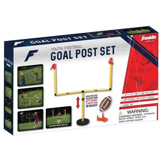 Team Sports FRANKLIN YOUTH FOOTBALL GOAL POST, BALL AND TEE 2 Team Sports FRANKLIN YOUTH FOOTBALL GOAL POST, BALL AND TEE